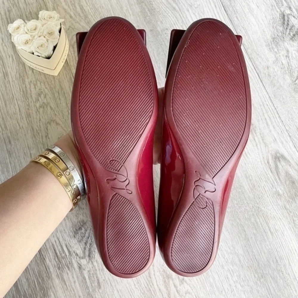 🆕 Roger Vivier Logo Buckle Patent Leather Ballet Flats Current Collection - Picture 13 of 16
